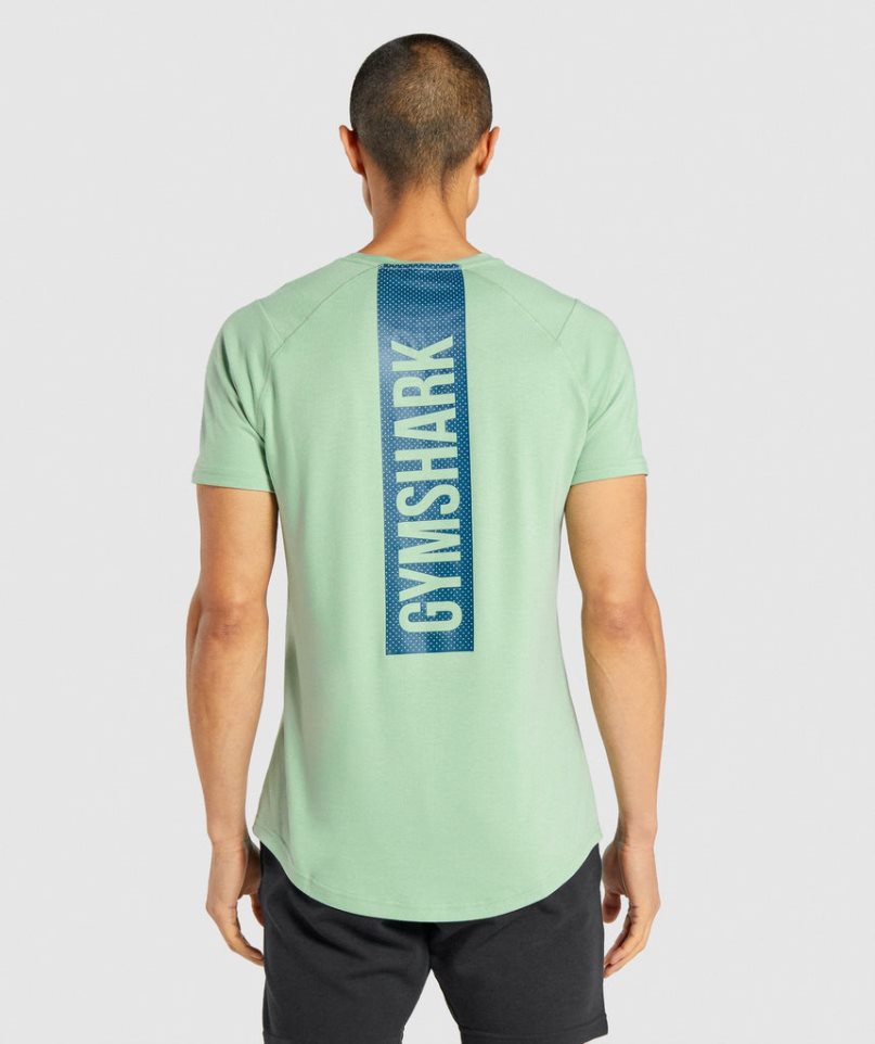 Men's Gymshark Bold T-Shirts Green | CA 5D8N06